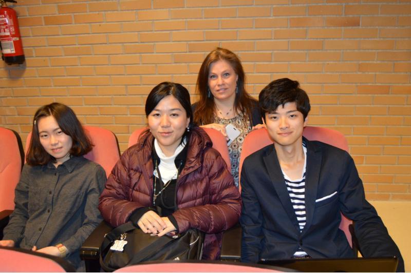 Oito estudantes nipóns chegados a Humanidades co 'Vía Láctea' rematan a súa estadía no Campus Terra logo de dez semanas