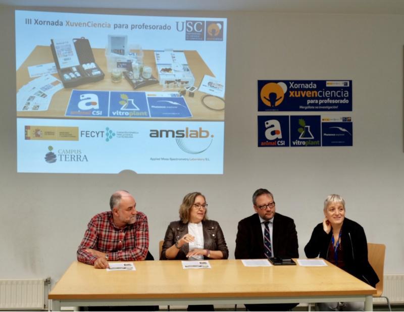 Profesorado de ensino medio de Galicia achégase ao I+D+i do Campus Terra da USC  a través das xornadas Xuvenciencia