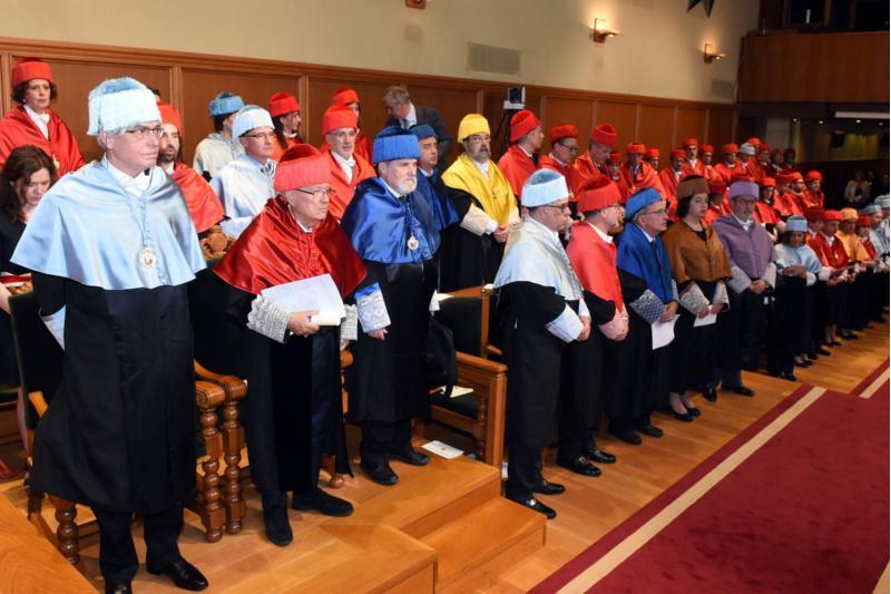 A USC incorpora á súa galería de honoris causa a Mikhail Alexandrovich Braun, Salvador Vives e Ulises Moulines