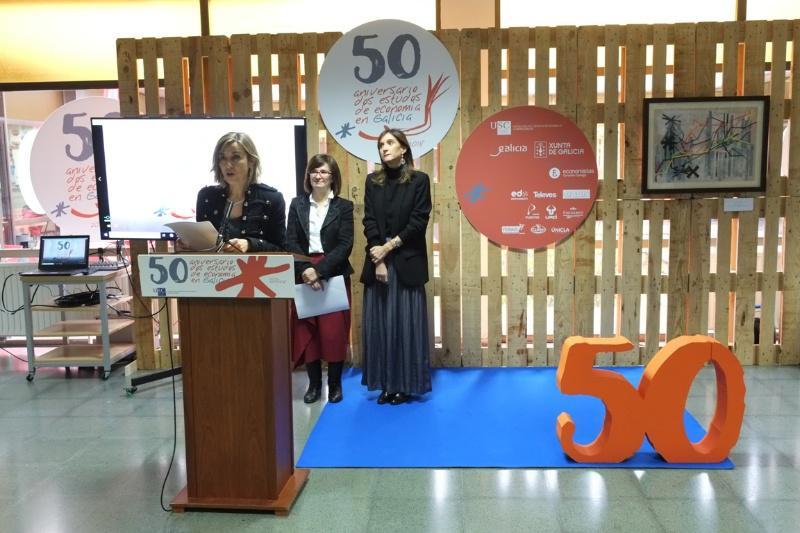 Ciencias Económicas e Empresariais clausurou os actos conmemorativos do 50 aniversario dos Estudos de Economía en Galicia