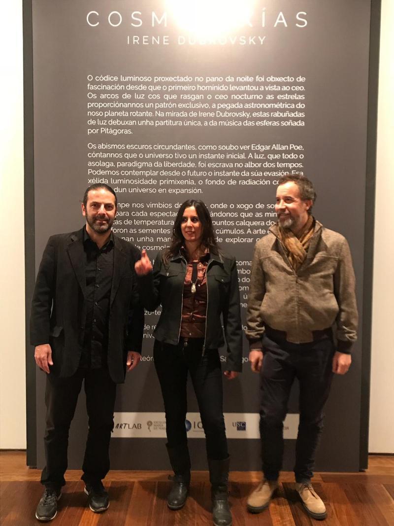 A mostra ‘Cosmoloxías’ inaugura o proxecto ArtLAB do Instituto Galego de Física de Altas Enerxías