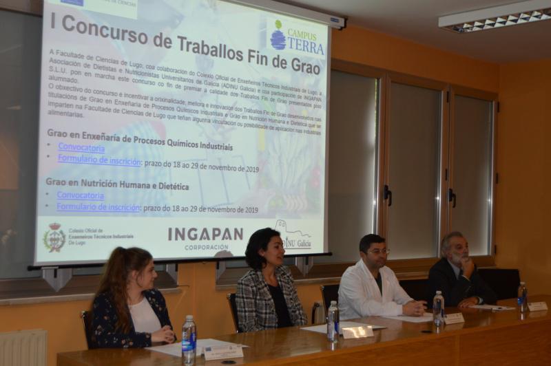 Ingapan ofrece dous contratos de seis meses aos mellores TFG de Enxeñaría de Procesos Químicos Industriais e Nutrición e Dietética