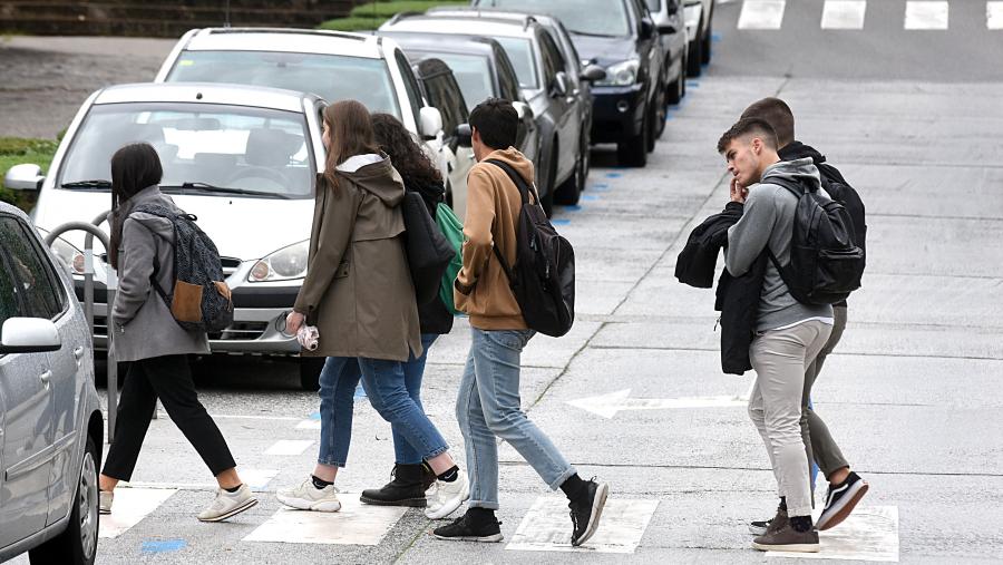 A humanización do campus é unha das prioridades do futuro protocolo entre a USC e o Concello. Foto: Santi Alvite