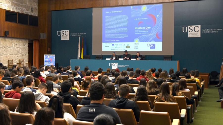 Acto inaugural do Unistem Day. FOTO: Santi Alvite