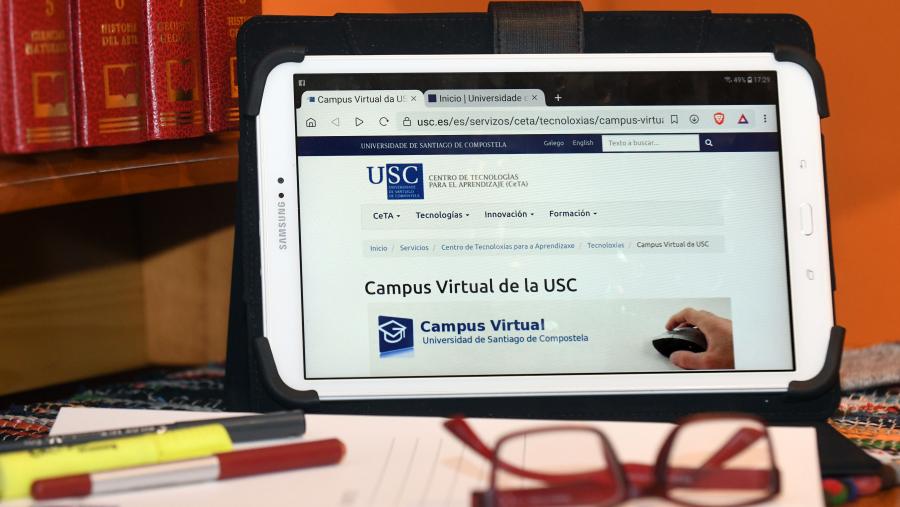 A Área TIC da USC ten implementadas medidas de fortalecemento do sistema suficientes para asegurar un correcto funcionamento do Campus Virtual. FOTO: Santi Alvite