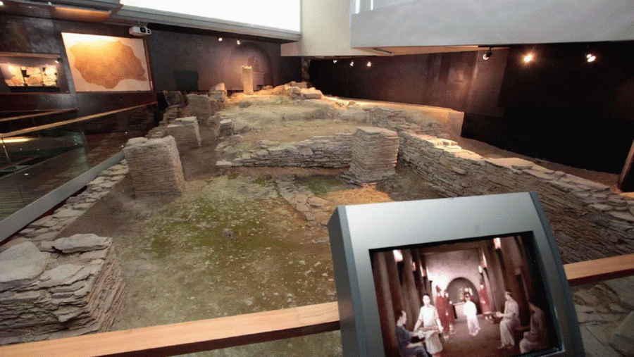 Vista do xacemento que acubilla o Museo Universitario A Domus do Mitreo. Foto: C. Castro