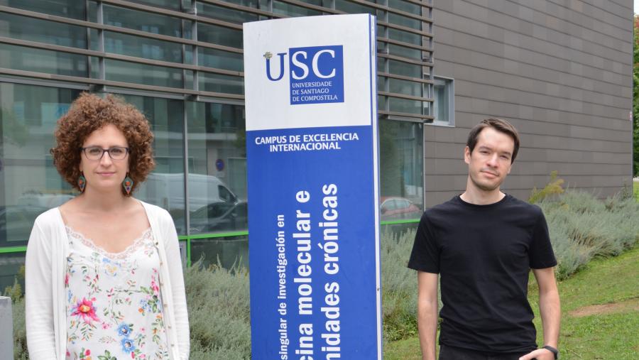 Diana Guallar e Miguel Fidalgo son os responsables do proxecto galardoado