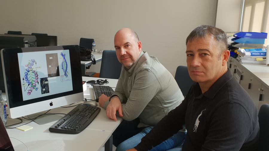 Félix Freire e Emilio Quiñoá son investigadores do CiQUS da USC. Imaxe de arquivo