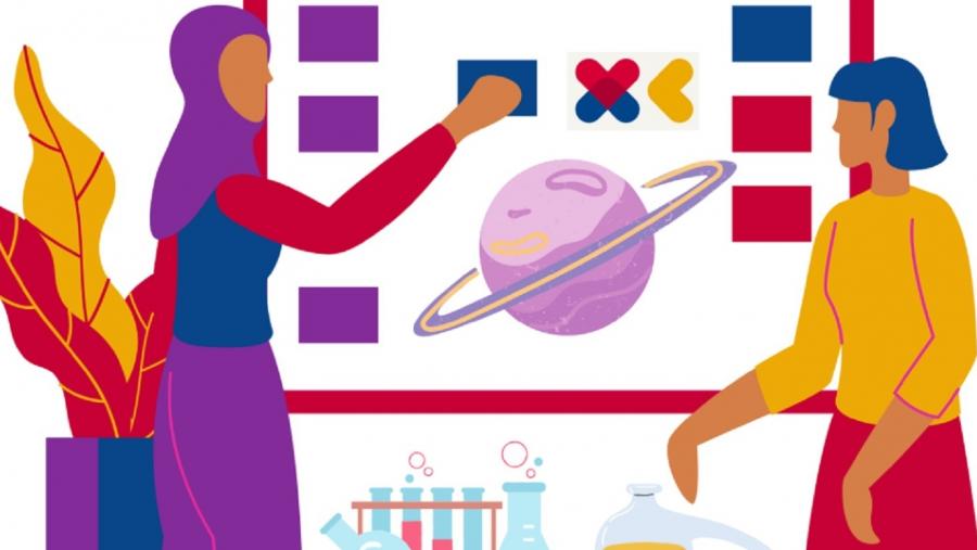 Imaxe do proxecto 'Homes, mulleres e STEM', desenvolvido por XuvenCiencia