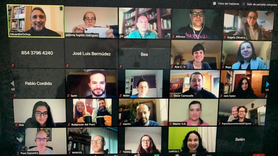 Participantes e organizadores do XXVI Maratón Fotográfico do Campus