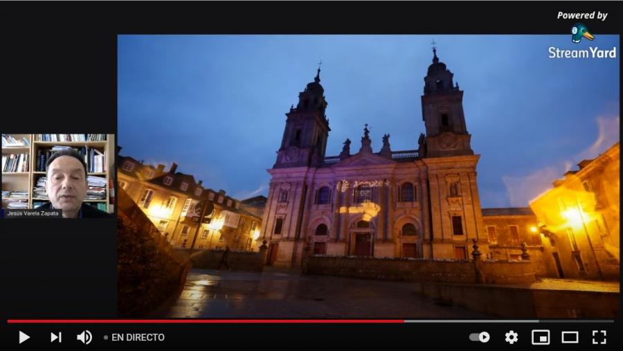 Varela Zapata, na sesión de lanzamento do proxecto Ciencia no Camiño Varela Zapata, na sesión de lanzamento do proxecto Ciencia no Camiño