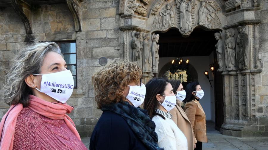 O acto desenvolveuse un día despois do 8 de marzo para respectar as distintas manifestacións feministas que tiveron lugar ao longo do 8M. FOTO: Santi Alvite