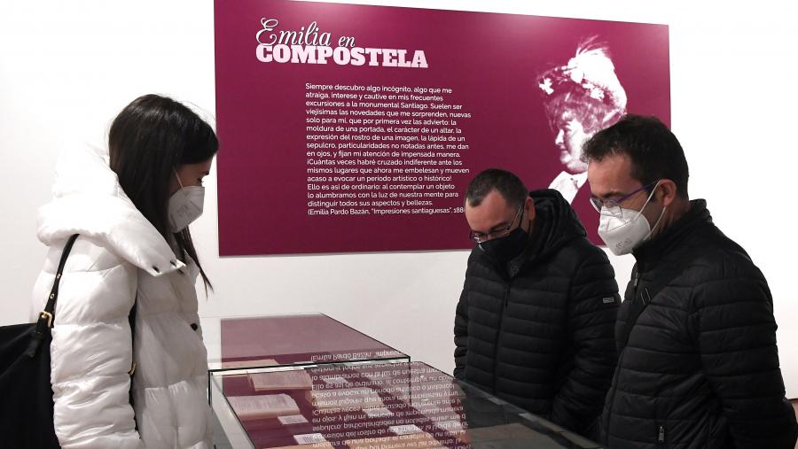 A segunda parte, centrada entre 1879 e 1920, dedícase á presenza de Santiago na obra literaria de Pardo Bazán. FOTO: Santi Alvite A segunda parte, centrada entre 1879 e 1920, dedícase á presenza de Santiago na obra literaria de Pardo Bazán. FOTO: Santi Alvite
