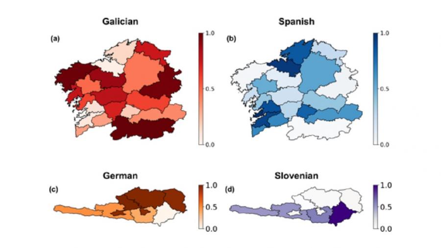 Os investigadores apuntan a que ademais do modelo específico de competencia lingüística, baseado no contexto, tamén se debe ter en conta a rede xeográfica na que se desenvolven as dinámicas Os investigadores apuntan a que ademais do modelo específico de competencia lingüística, baseado no contexto, tamén se debe ter en conta a rede xeográfica na que se desenvolven as dinámicas