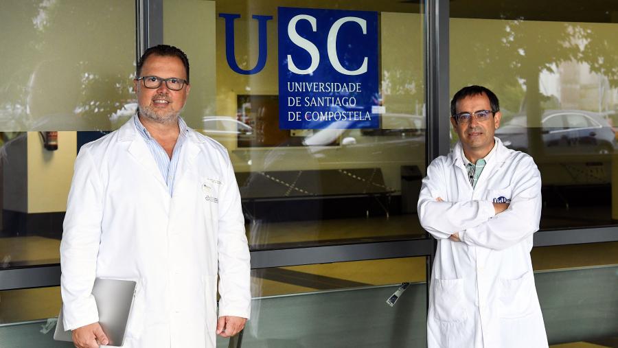 Os profesores da USC Antonio Salas e Federico Martinón. Foto: Santi Alvite