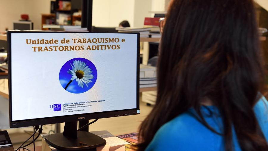 No último mes, demandaron tratamento para deixar de fumar na Unidade a través do formato en liña máis de 60 persoas. FOTO: Santi Alvite Unidade de Tabaquismo e Trastornos Aditivos da USC