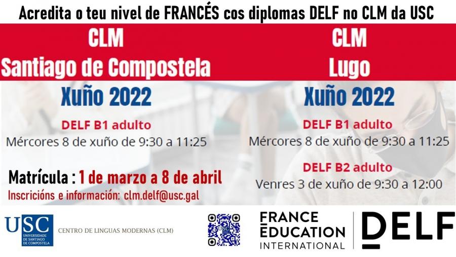 Cartaz informativo da convocatoria de exames