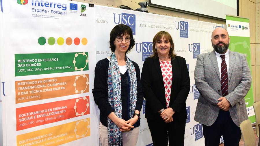 De esquerda a dereita, Filomena Soares, María José López Couso e Ángel Miramontes. FOTO: Santi Alvite
