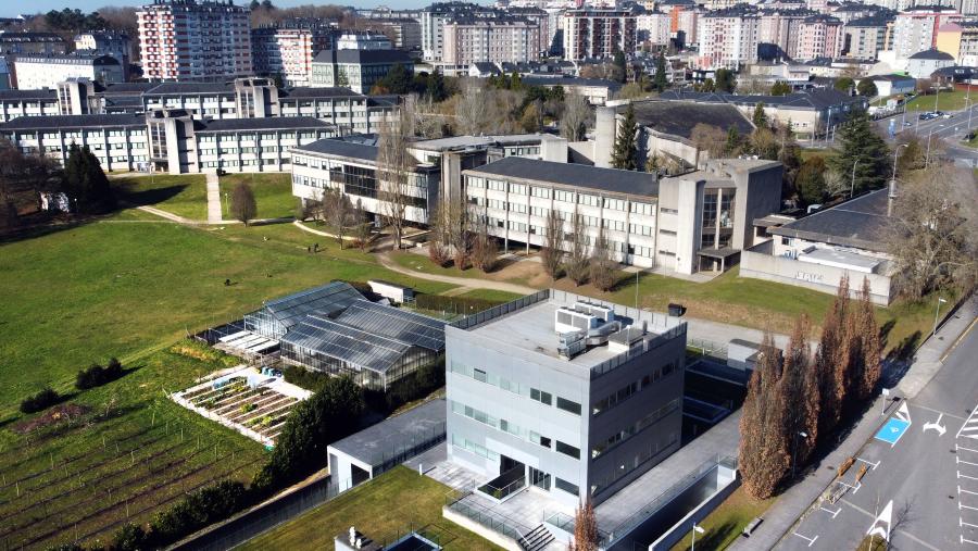 Vista aérea do Campus de Lugo. Foto: Santi Alvite