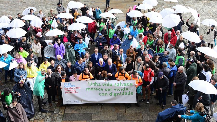 O lema do acto foi 'Unha vida salvada merece ser vivida... con dignidade'. FOTO: Santi Alvite