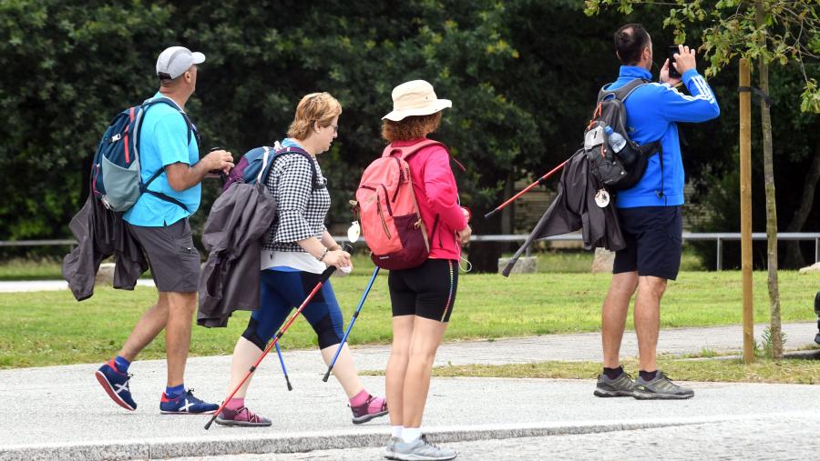 Imaxe de arquivo de peregrinos. FOTO: Santi Alvite