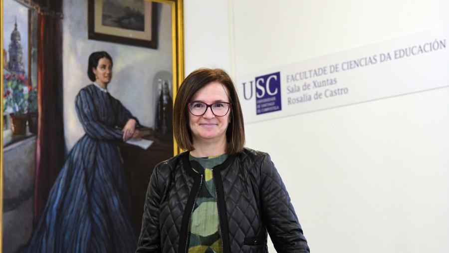 Mar Lorenzo Moledo é profesora do Departamento de Pedagoxía e Didáctica da Facultade de Ciencias da Educación. FOTO: Santi Alvite