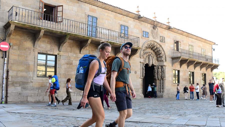 O novo servizo estatístico permite mellorar a información sobre cada ruta xacobea. FOTO: Santi Alvite