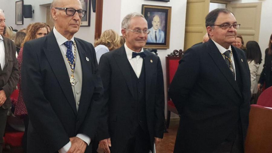O profesor Carracedo durante o acto de ingreso. FOTO: RAMG 