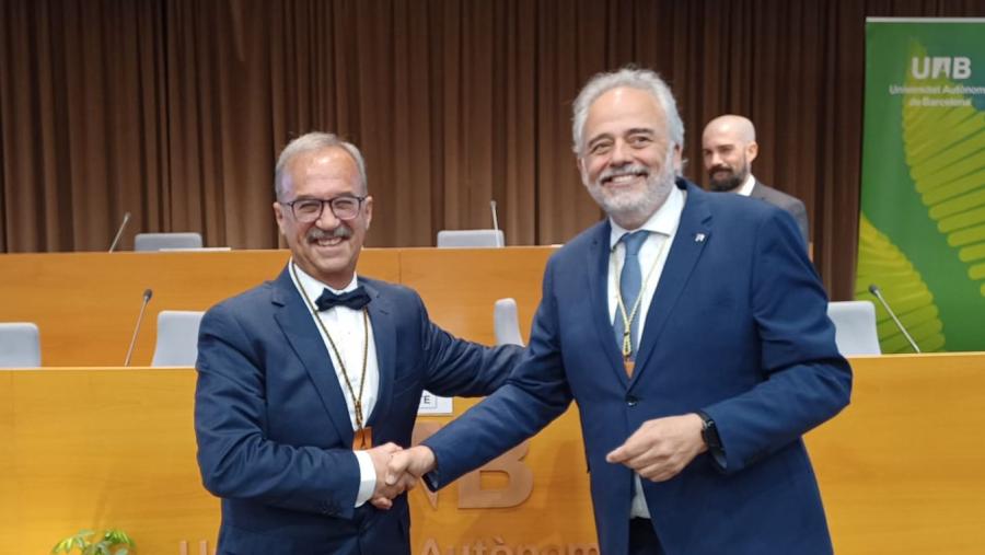 Juan Lema e Javier Lafuente. FOTO: UAB Juan Lema e Javier Lafuente. FOTO: UAB