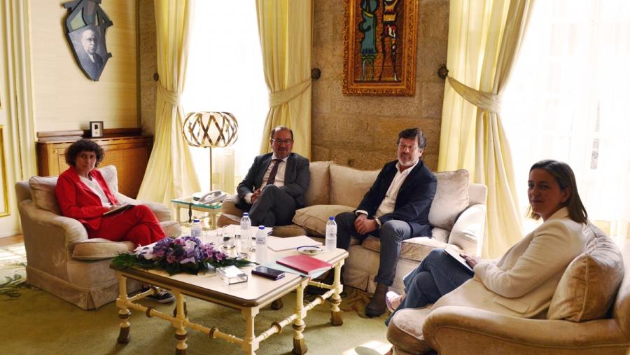 De esquerda a dereita, Goretti Sanmartín, Antonio López, Javier Ferreira e Míriam Louzao