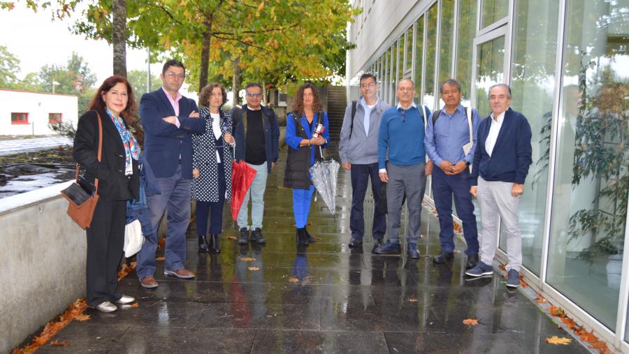 Fraga, López Mosquera, Romero e Álvarez, cunha delegación da Universidade Autónoma de Chapingo