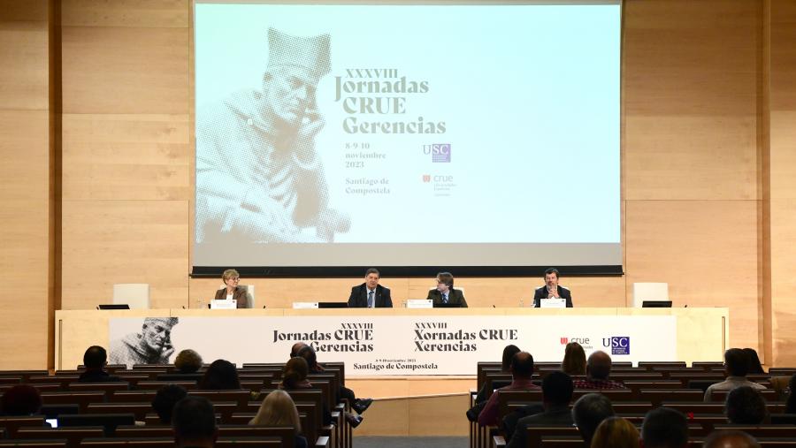 A edición deste ano tivo como fío condutor as recentes mudanzas lexislativas no eido universitario.  FOTO: Santi Alvite