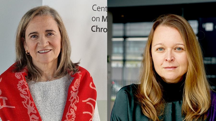 De esquerda a dereita, María José Alonso e Noémi Csaba