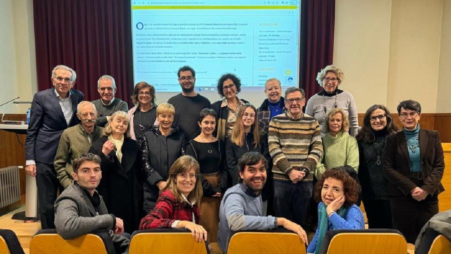 Imaxe das persoas participantes na entrega de premios da pasada edición do certame