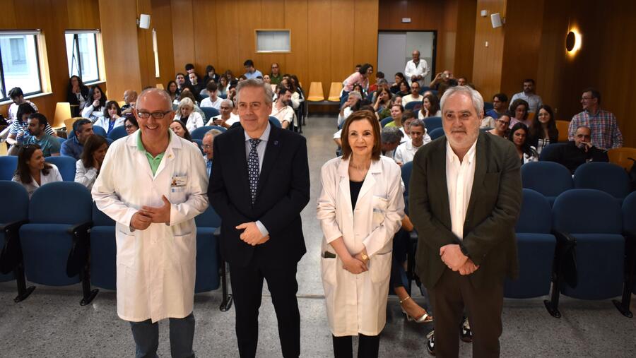 De dereita a esquerda, Ernesto González, Antonio Gómez, Luz Couce e Ángel Facio. Foto: Idis