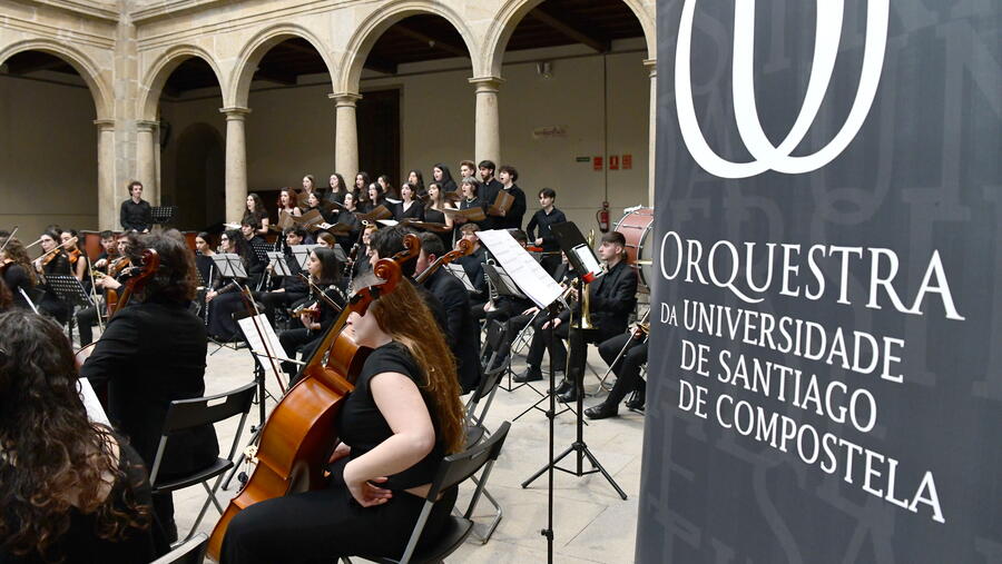 Imaxe de arquivo dun concerto do Coro e a Orquestra da USC. Foto: Santi Alvite Imaxe de arquivo dun concerto do Coro e a Orquestra da USC. Foto: Santi Alvite