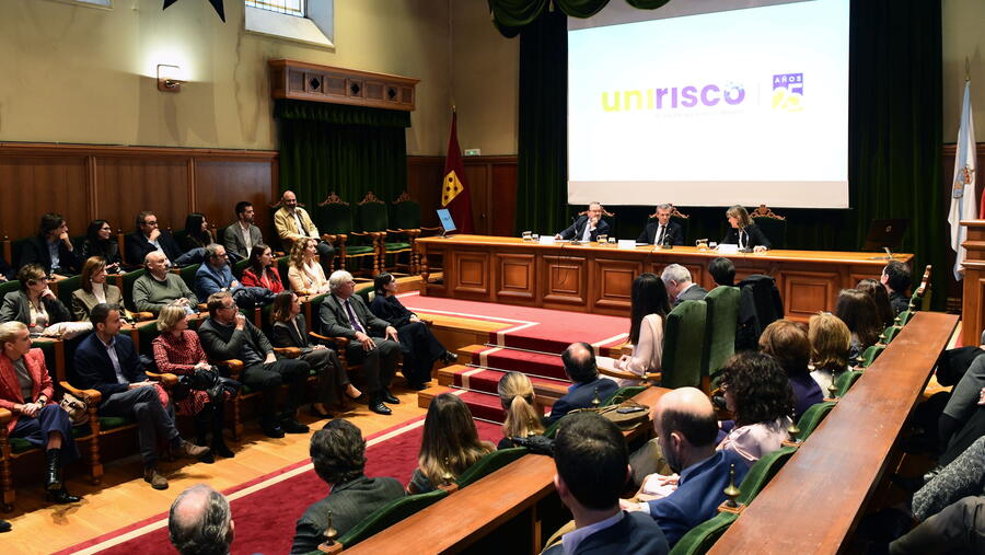 O acto desenvolveuse no Colexio de Fonseca. FOTO: Santi Alvite