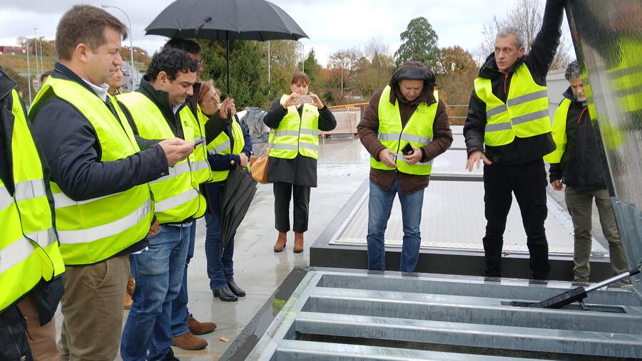 Persoal técnico de Portugal e da Administración galega visitou as futuras instalacións