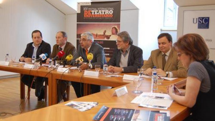 Os representantes das cinco institucións que forman parte do Convenio Lugo Cultural presentaron o evento, que dará comezo o día 30