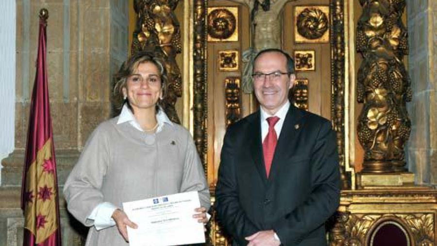 Cristina Castillo recibiu o primeiro premio desta convocatoria