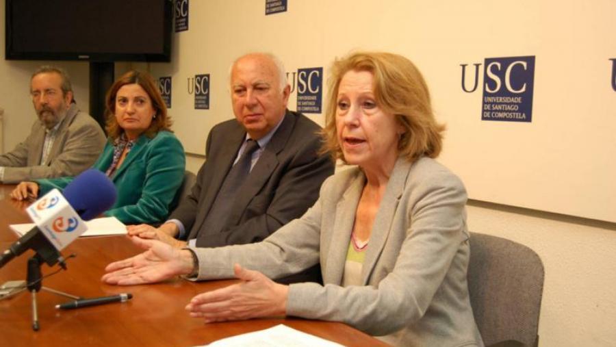 De esquerda a dereita, Ignacio Zarra, Eva Castro, Juan Casares e Montserrat Nogueira