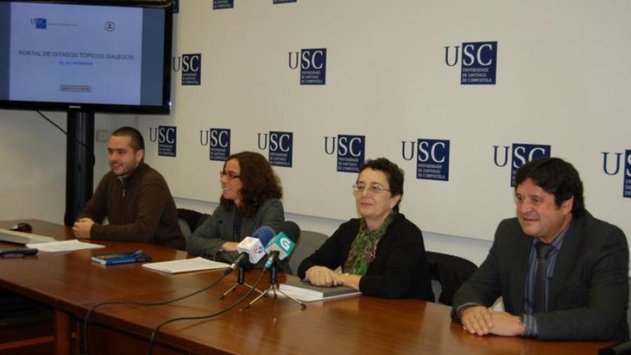 De esquerda a dereita, David Rodríguez, Covadonga Rodríguez, Rosario Álvarez e Celso Gómez