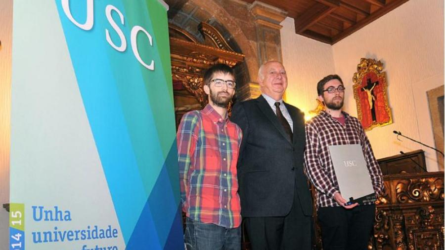 Daniel Candal recolleu o premio do Concurso Ideas e Manuel Magán foi o accésit