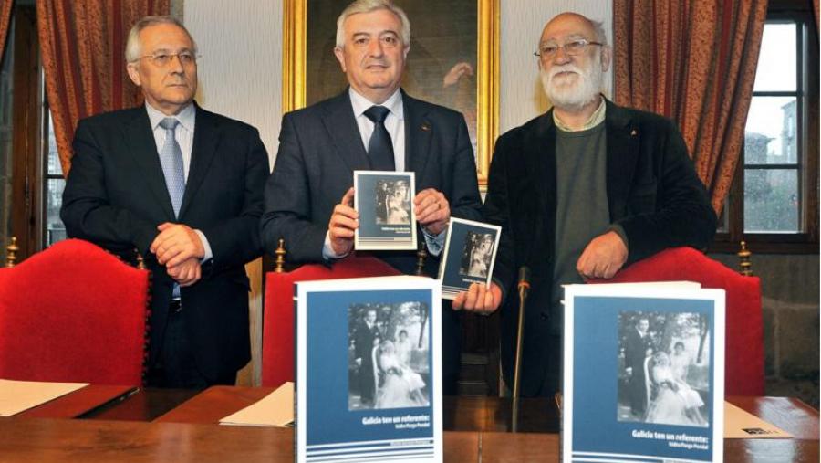 De esquerda a dereita, Xosé González, Juan Viaño e Ricardo Gurriarán (Foto: Santi Alvite)