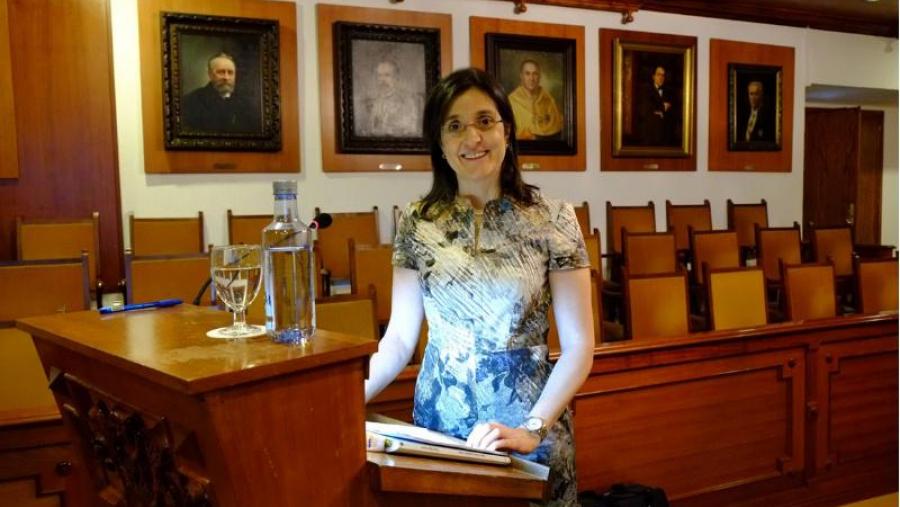 María Esther Vázquez López, na Facultade de Medicina da USC María Esther Vázquez López, na Facultade de Medicina da USC