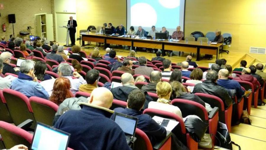 A xuntanza do Claustro celebrouse na Facultade de Psicoloxía. Foto. Servimav-USC