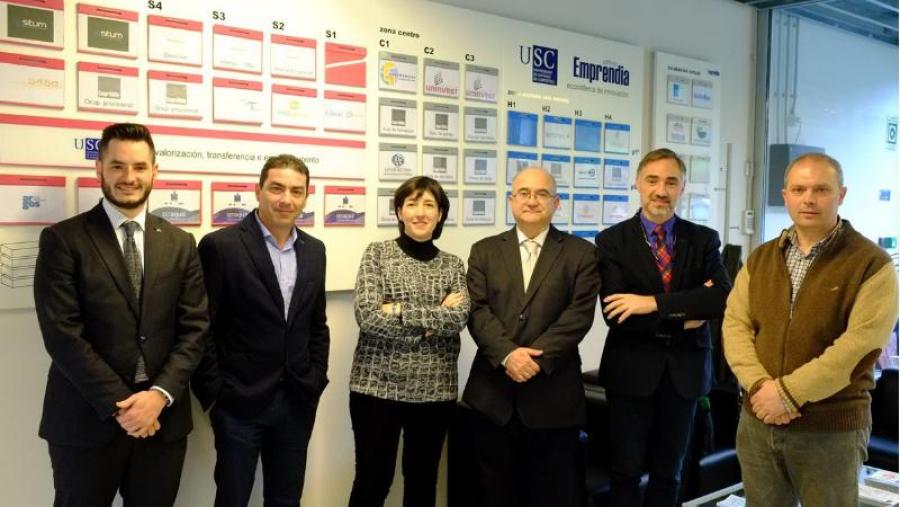 O comité avaliador reuniuse recentemente no edificio Emprendia para a valoración final dos proxectos. Foto: Servimav-USC