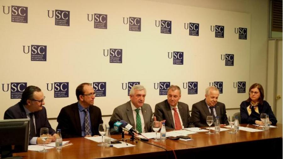 De esquerda a dereita, Fernando Ojea, Anxo Lorenzo, Juan Viaño, Jean-Marc Dubois, Marek Kreglewski e Isabel Lirola (Foto: SERVIMAV)