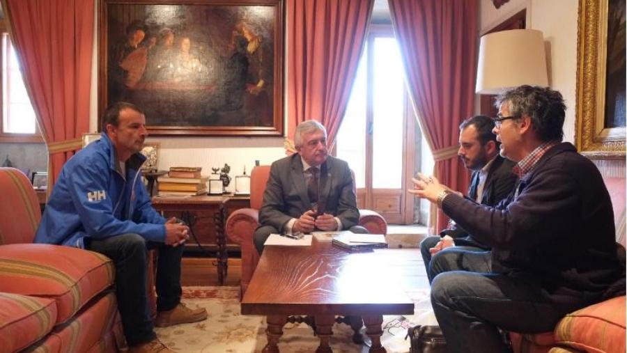 De esquera a dereira, Manuel Núlez Singala, Juan Viaño, Marcos Maceiras e Paul Bilbao. Foto: Servimav-USC