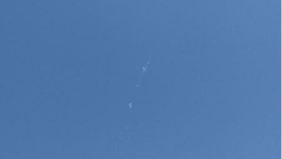 A instantánea mostra o aspecto do obxecto observado o pasado 17 de maio arredor das 16.00 horas no sur de Galicia. Foto: Alberto Otero